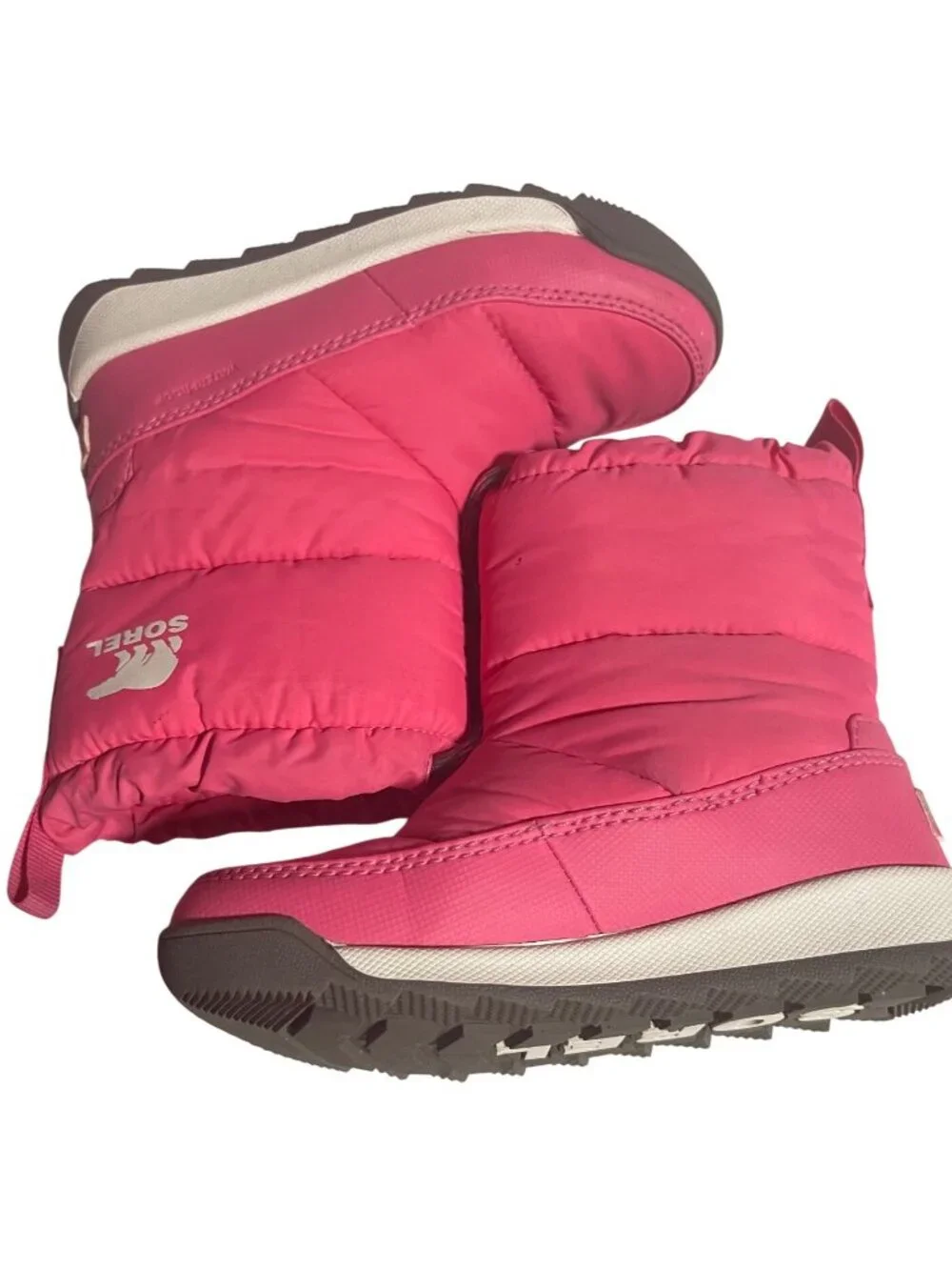 Sorel Childrens Pink Whitney II Plus Puffy Waterproof Boots Size 11 NC5174-657
